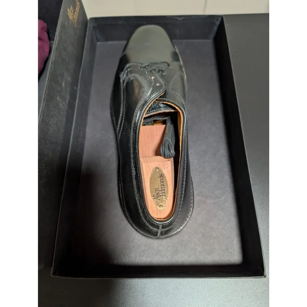 NIB Vintage Allen Edmonds Custom Made Black Cordovan Shell Becker 12EEE